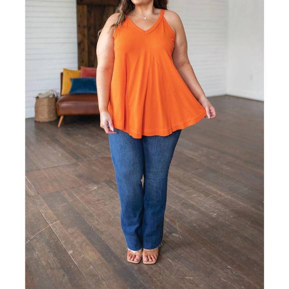 NEW HAILEY & CO in the swing of things swing tank in tangerine - Picture 2 of 4